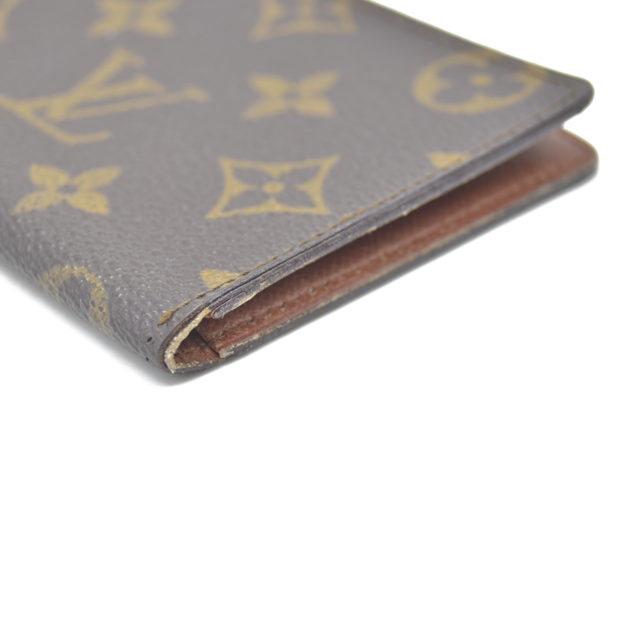 Louis Vuitton Monogram Porte 2 Cartes Vertical Pass Card Case Brown  881A2