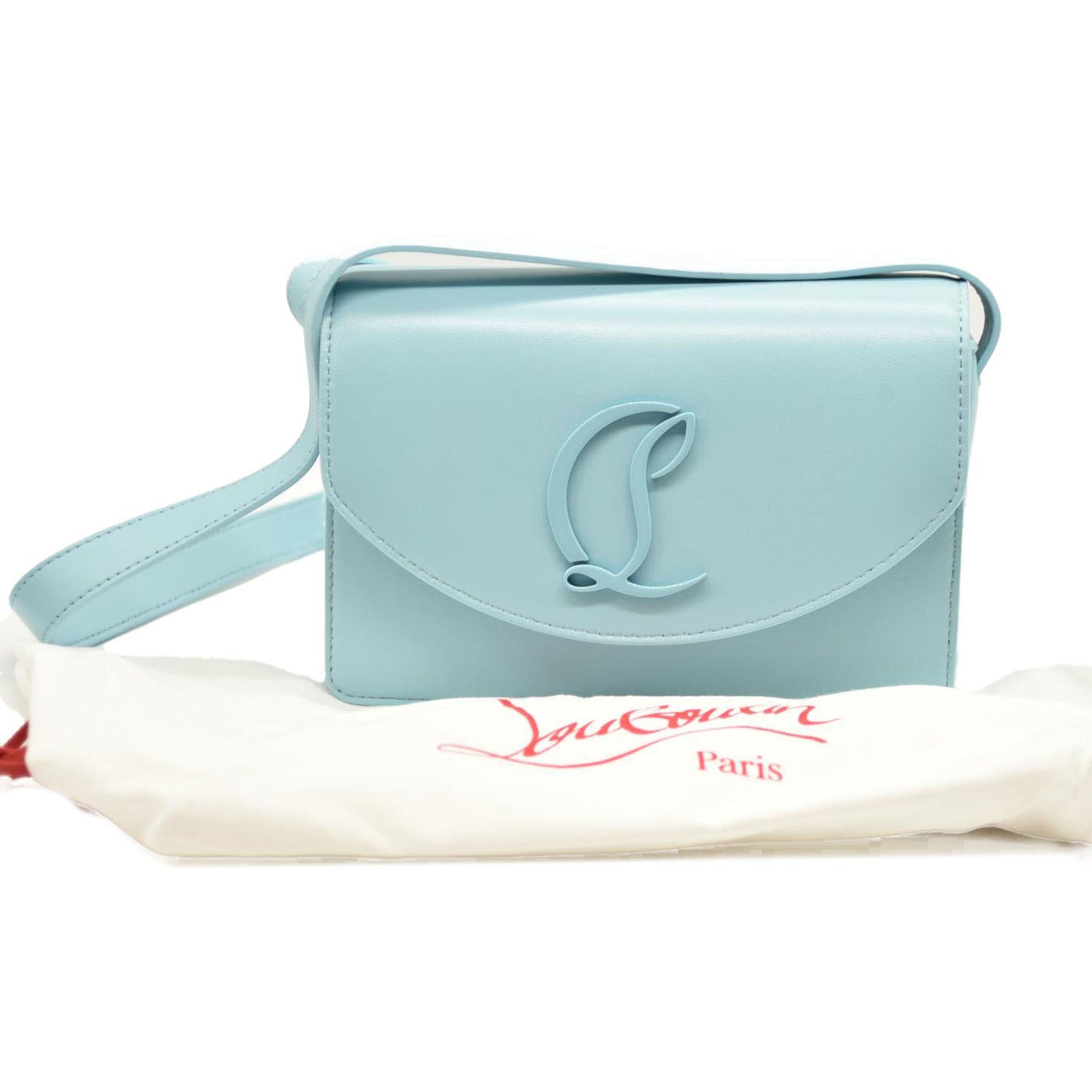 Christian Louboutin  Calfskin Loubi54 Crossbody Bag Mineral