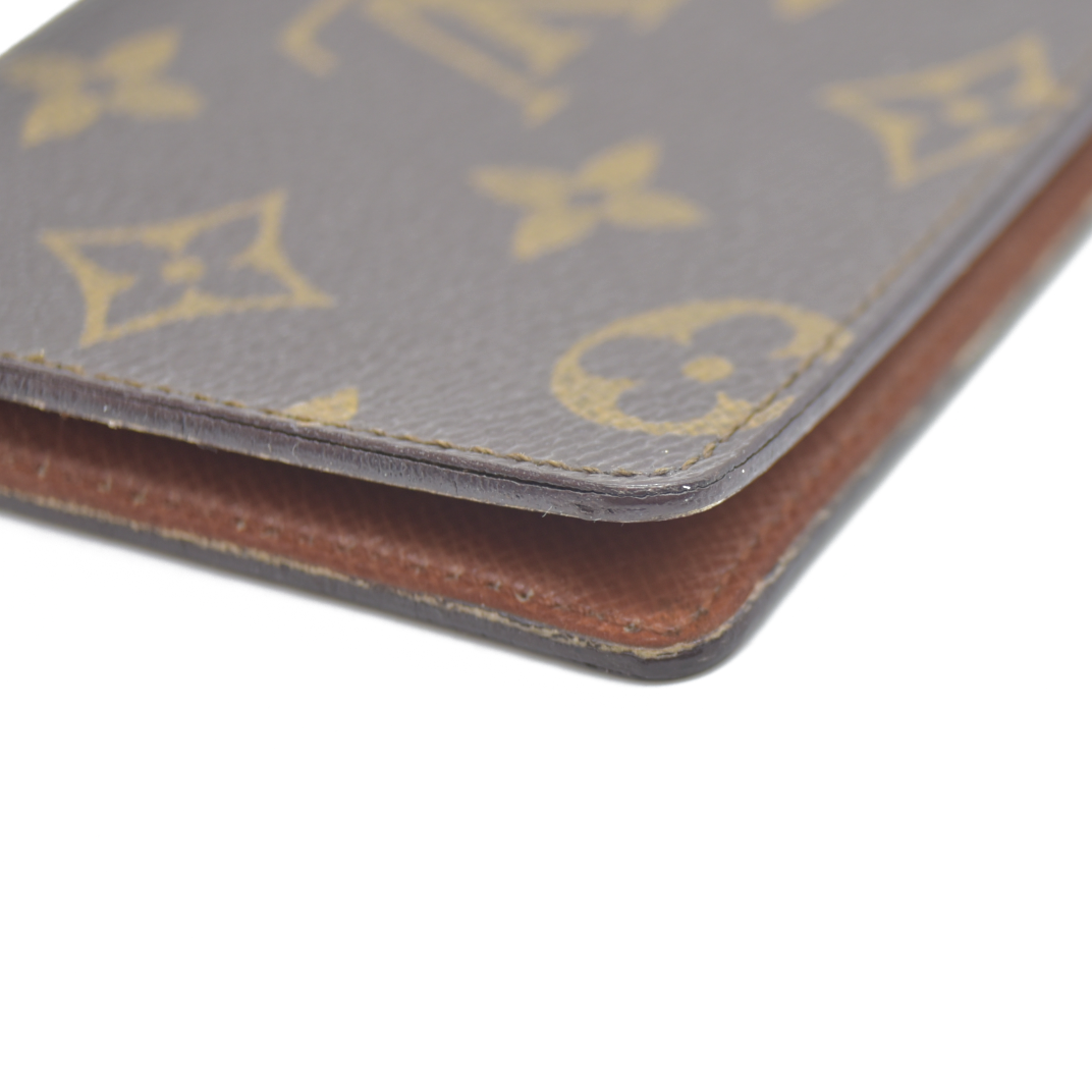 Louis Vuitton Monogram Porte 2 Cartes Vertical Pass Card Case Brown  881A2