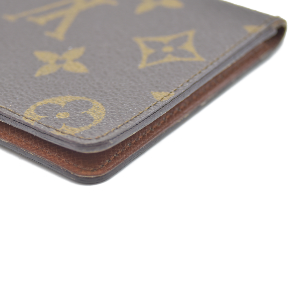 Louis Vuitton Monogram Porte 2 Cartes Vertical Pass Card Case Brown  881A2
