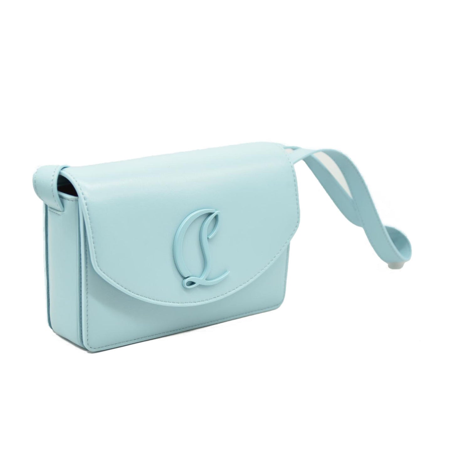 Christian Louboutin  Calfskin Loubi54 Crossbody Bag Mineral