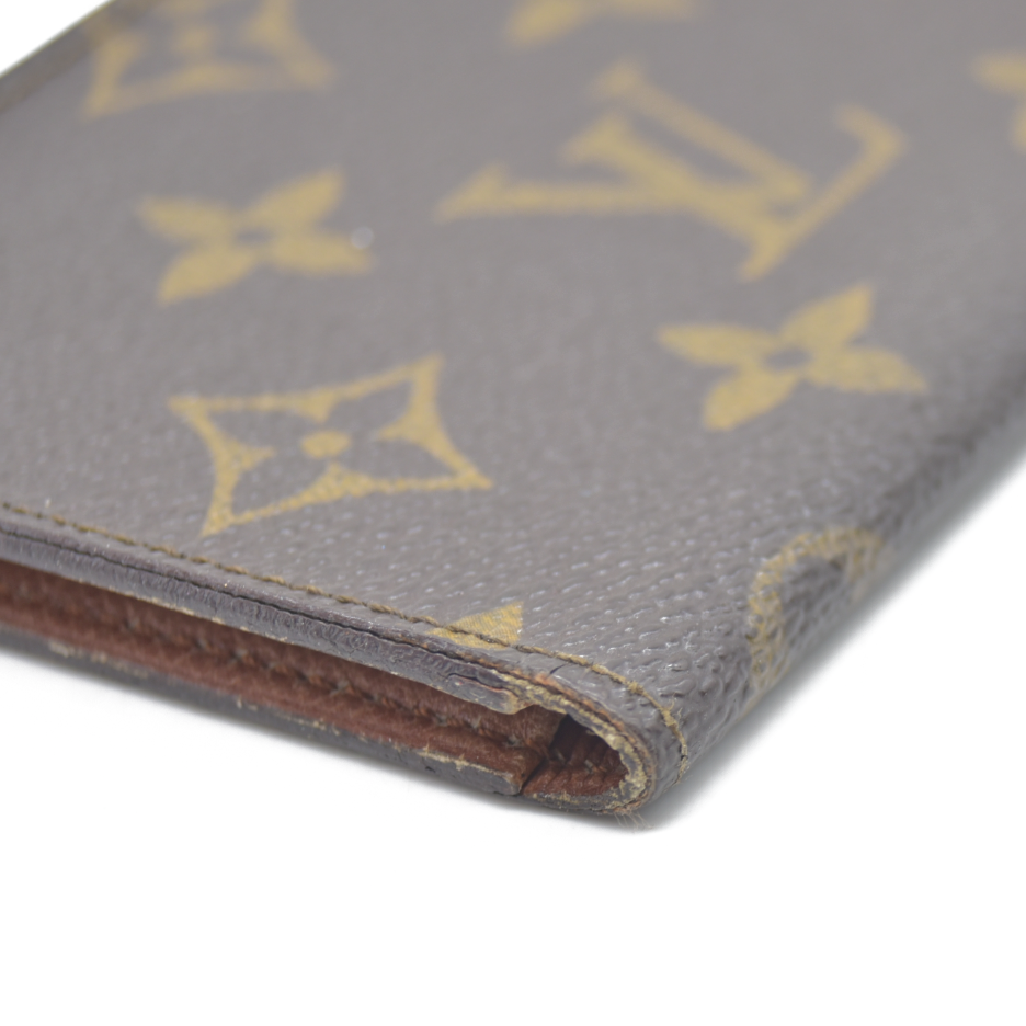 Louis Vuitton Monogram Porte 2 Cartes Vertical Pass Card Case Brown  881A2