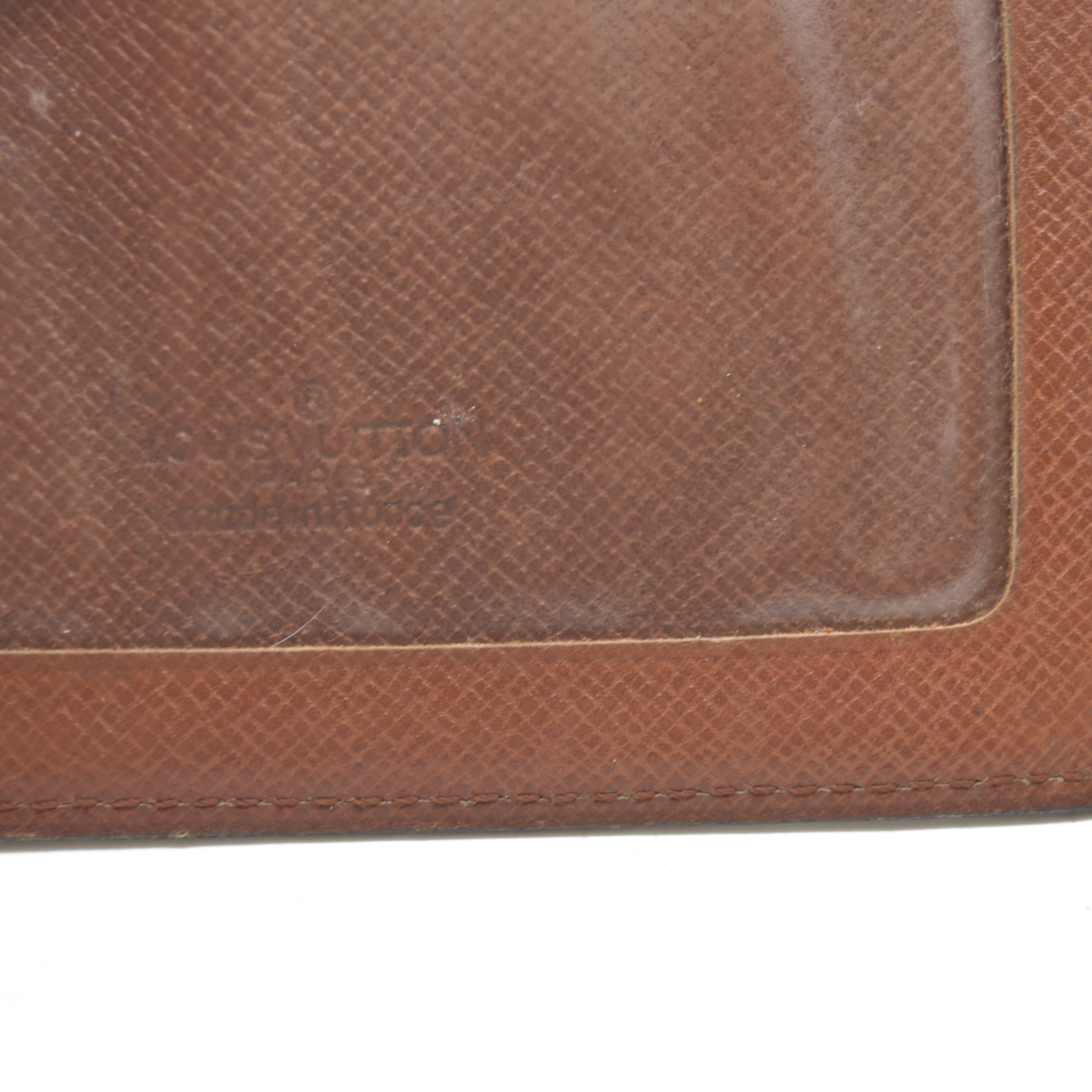 Louis Vuitton Monogram Porte 2 Cartes Vertical Pass Card Case Brown  881A2