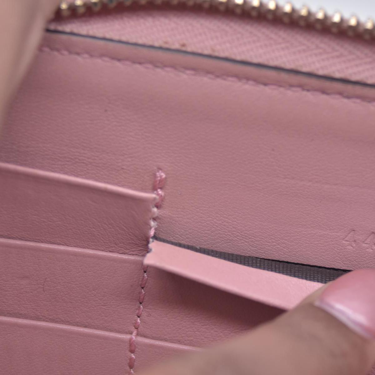 $610 GUCCI Microguccissima Zip Around Wallet Soft Pink CONSIGNMENT 10021177