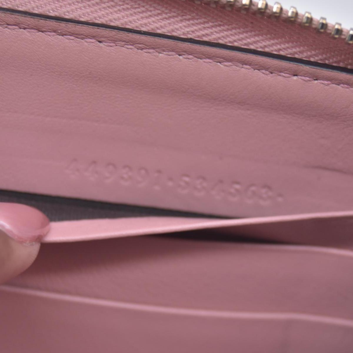 $610 GUCCI Microguccissima Zip Around Wallet Soft Pink CONSIGNMENT 10021177