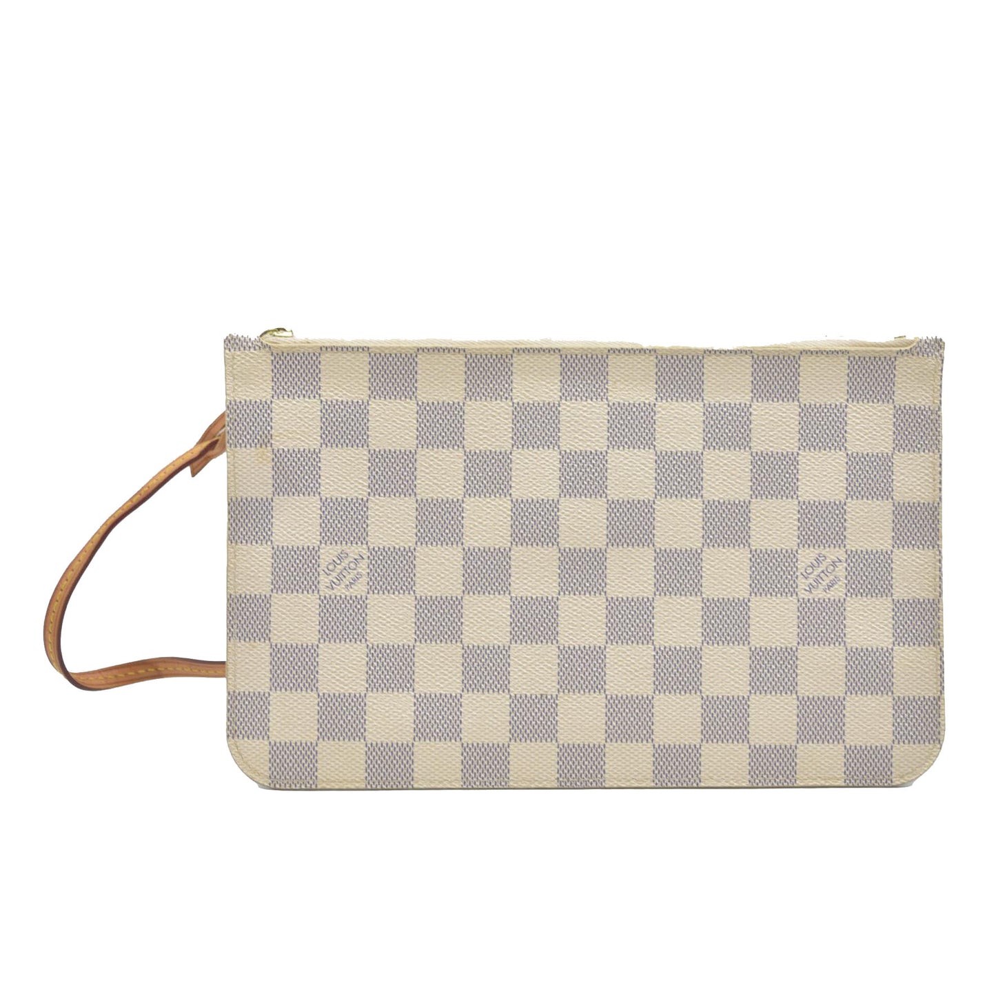 AUCTION $1760 Louis Vuitton  Damier Azur Neverfull MM GM Pochette MS3164