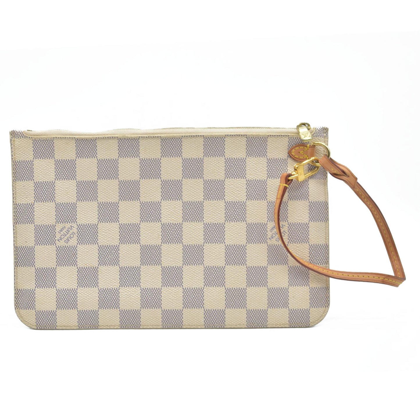 AUCTION $1760 Louis Vuitton  Damier Azur Neverfull MM GM Pochette MS3164