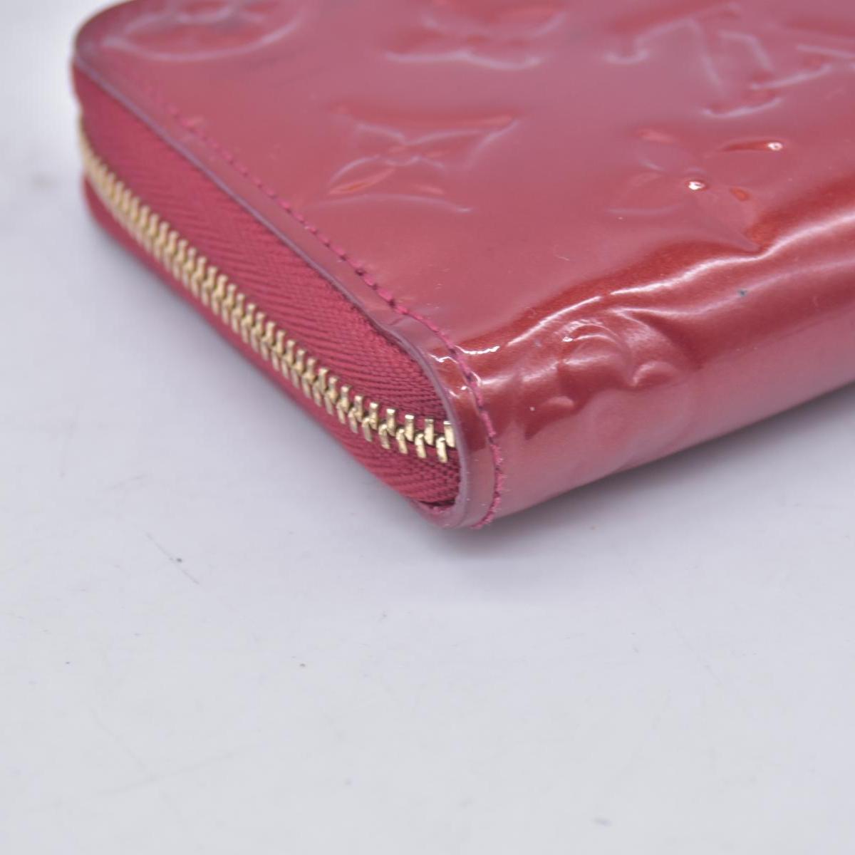 $520 LOUIS VUITTON Monogram Vernis Zippy Coin Purse Amarante CONSIGNMENT 10021169
