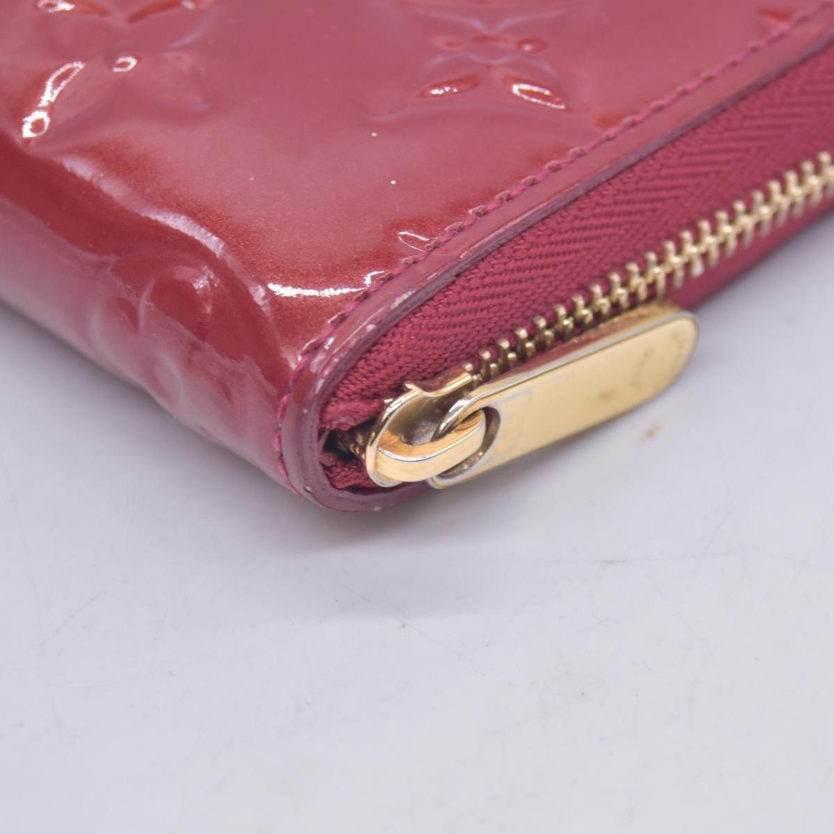 $520 LOUIS VUITTON Monogram Vernis Zippy Coin Purse Amarante CONSIGNMENT 10021169