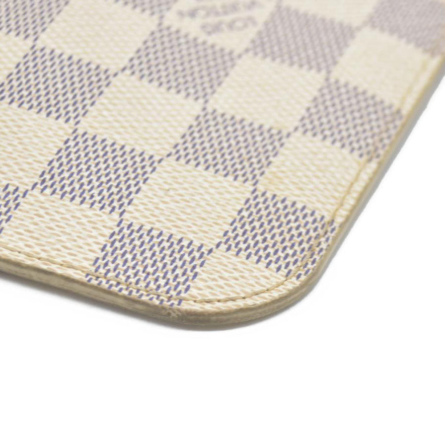 AUCTION $1760 Louis Vuitton  Damier Azur Neverfull MM GM Pochette MS3164