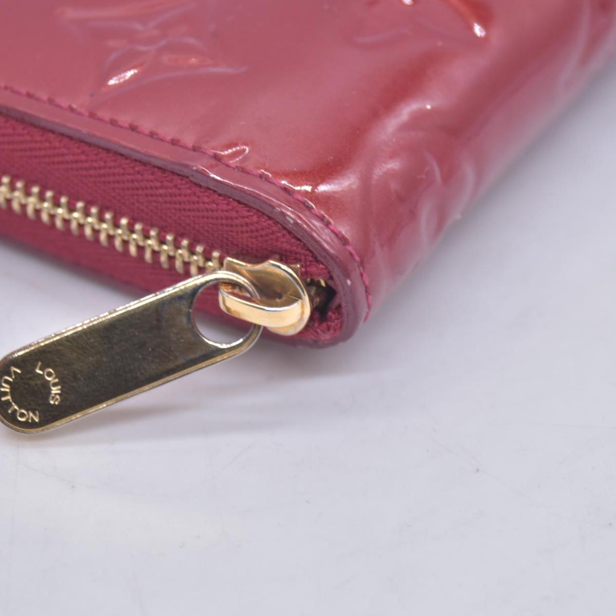 $520 LOUIS VUITTON Monogram Vernis Zippy Coin Purse Amarante CONSIGNMENT 10021169