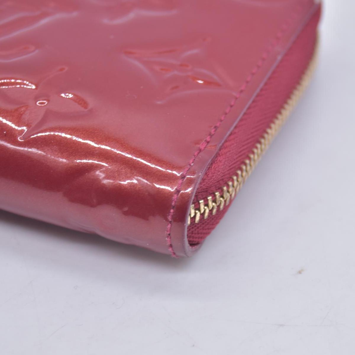 $520 LOUIS VUITTON Monogram Vernis Zippy Coin Purse Amarante CONSIGNMENT 10021169