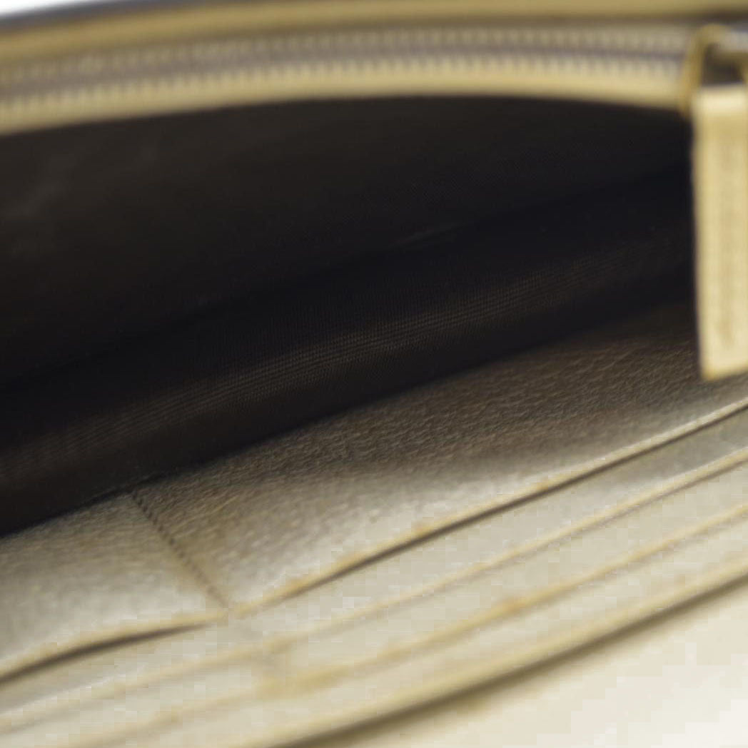 Gucci  GG Supreme Monogram Web Queen Margaret Chain Wallet White