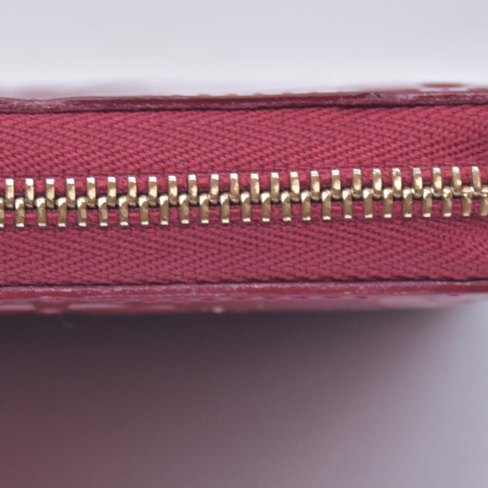 $520 LOUIS VUITTON Monogram Vernis Zippy Coin Purse Amarante CONSIGNMENT 10021169