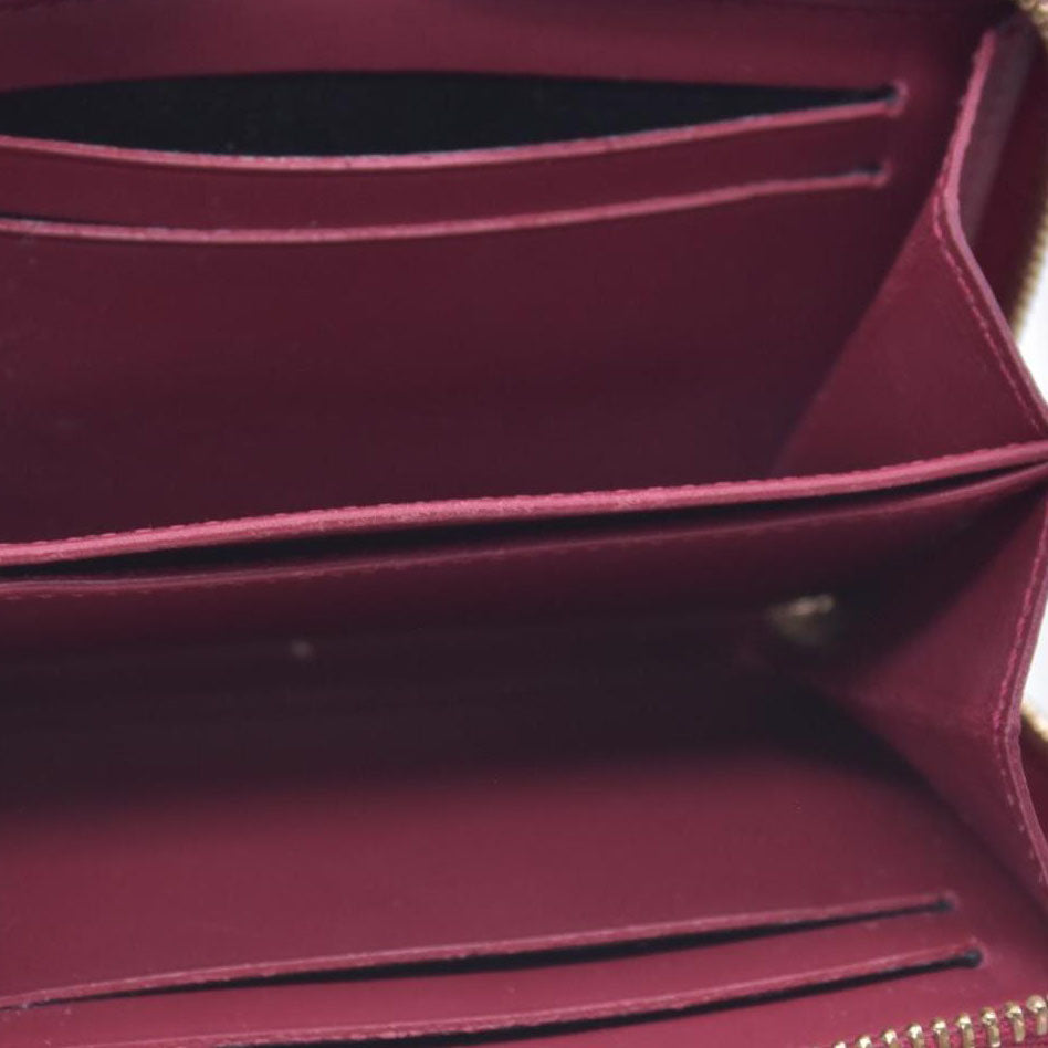 $520 LOUIS VUITTON Monogram Vernis Zippy Coin Purse Amarante CONSIGNMENT 10021169