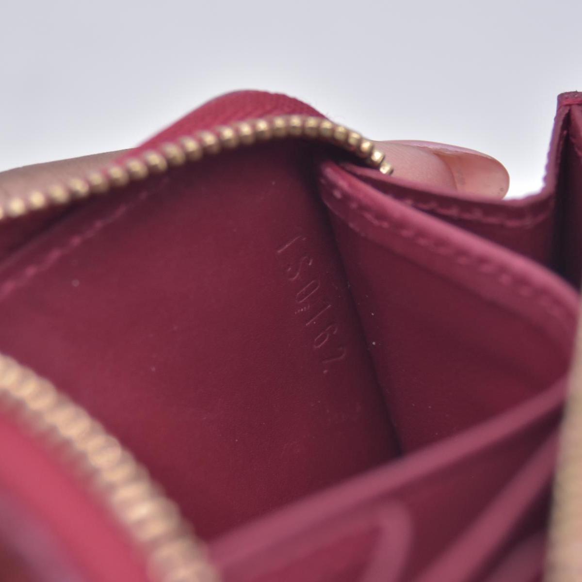 $520 LOUIS VUITTON Monogram Vernis Zippy Coin Purse Amarante CONSIGNMENT 10021169