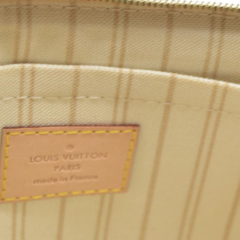 AUCTION $1760 Louis Vuitton  Damier Azur Neverfull MM GM Pochette MS3164