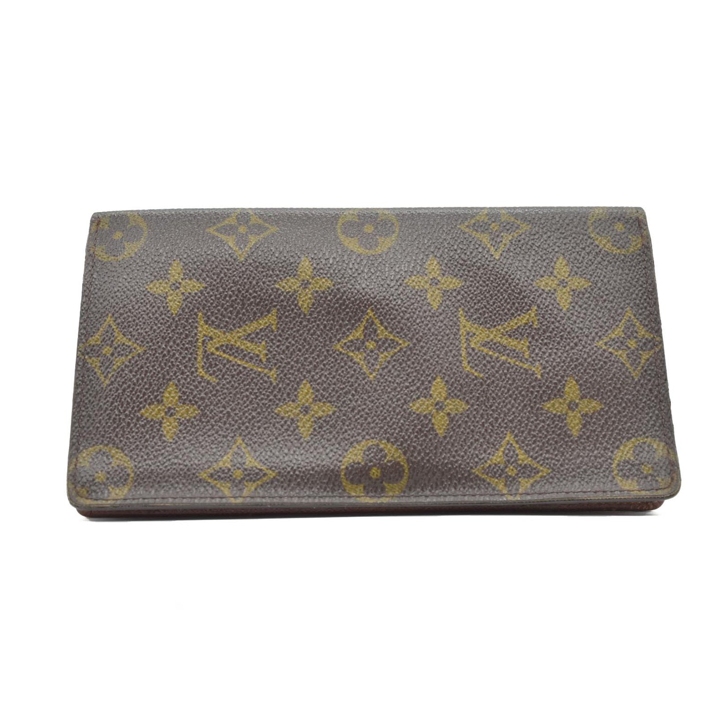 $630 2001 Louis Vuitton Monogram Porte Cartes Credit Yen Bifold Long Wallet CT0011