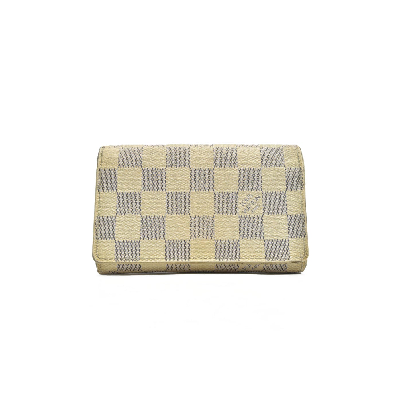 $560 2007 Louis Vuitton Damier Azur Porte Monnaie Billets Tresor Bifold Wallet CA5007