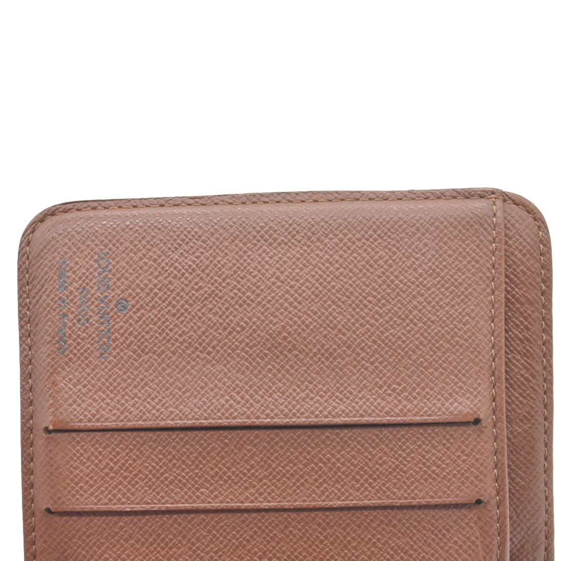 Louis Vuitton Monogram Compact Zip Bifold Wallet Brown MI1023