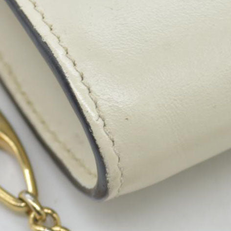 $1980 Gucci Cream Zumi Top Handle Chain Flap Interlocking G Horsebit
