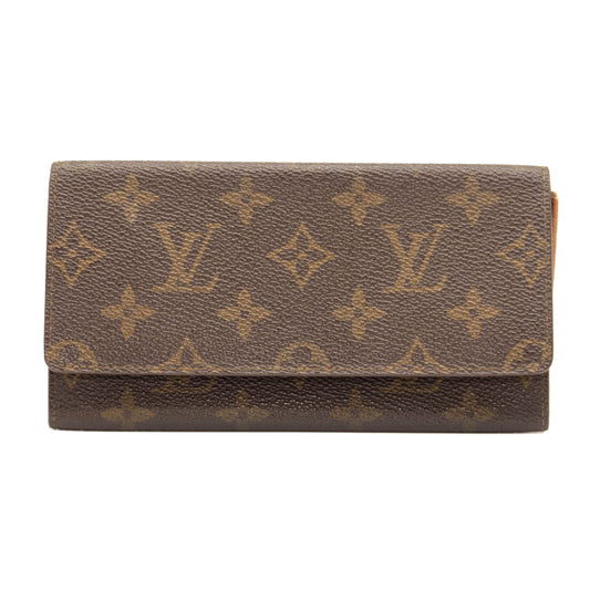 Used Louis Vuitton Monogram Porte Yen 3 Cartes Credit Wallet MI0970