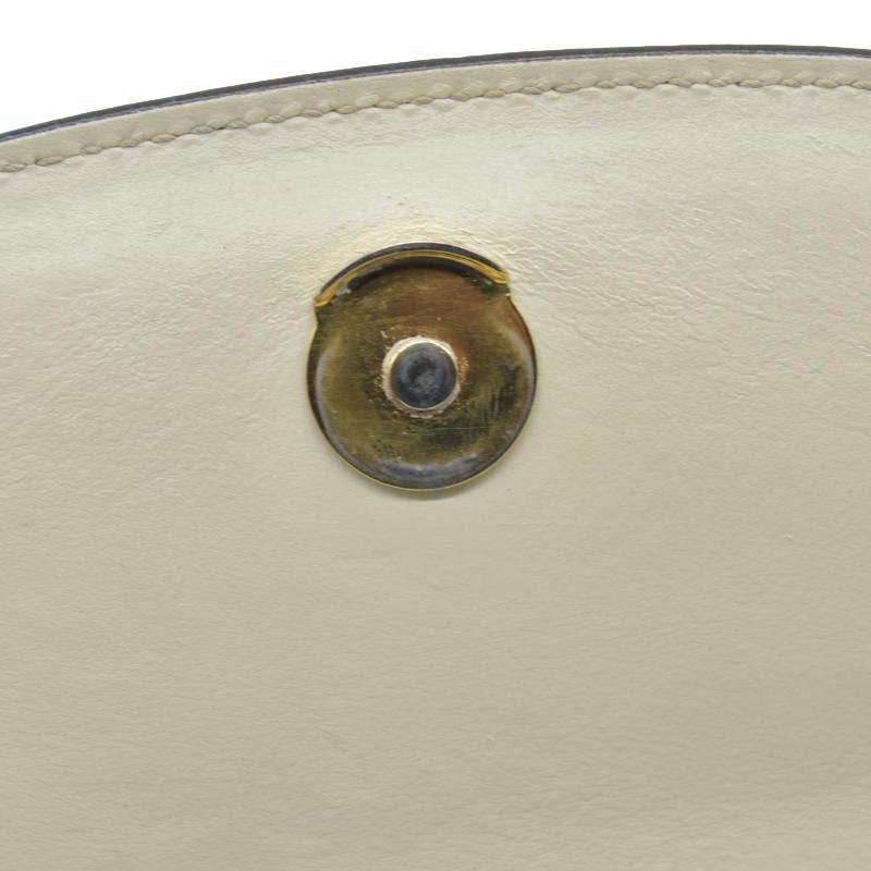 $1980 Gucci Cream Zumi Top Handle Chain Flap Interlocking G Horsebit