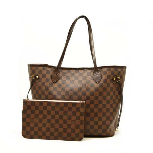 Louis Vuitton  Damier Ebene Neo Neverfull MM Rose Ballerine AR0128