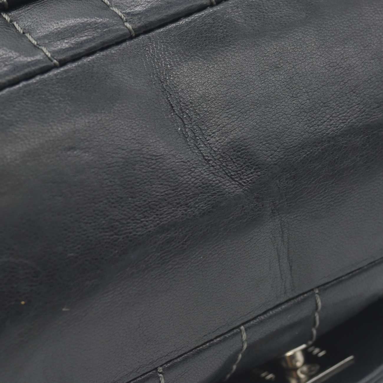 $4700 Chanel Mademoiselle Vertical Quilted Medium Single Flap 2006