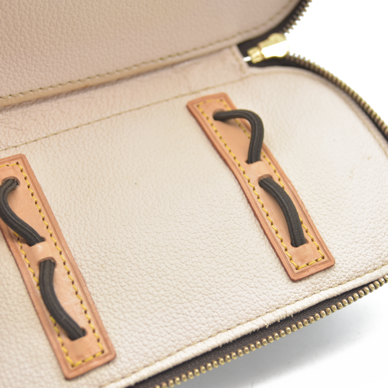 $580 Louis Vuitton Monogram Trousse Blush PM Cosmetic Pouch Bag Jewlery Case