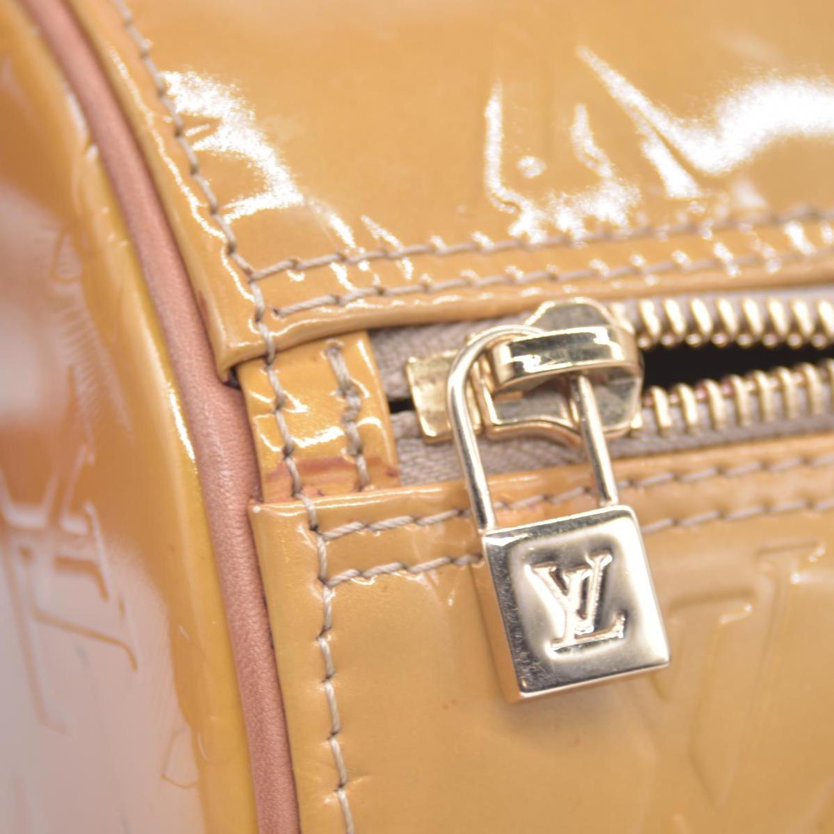 $1350 2000 Louis Vuitton Vernis Bedford Papillon Bag Beige CONSIGNMENT VI1010