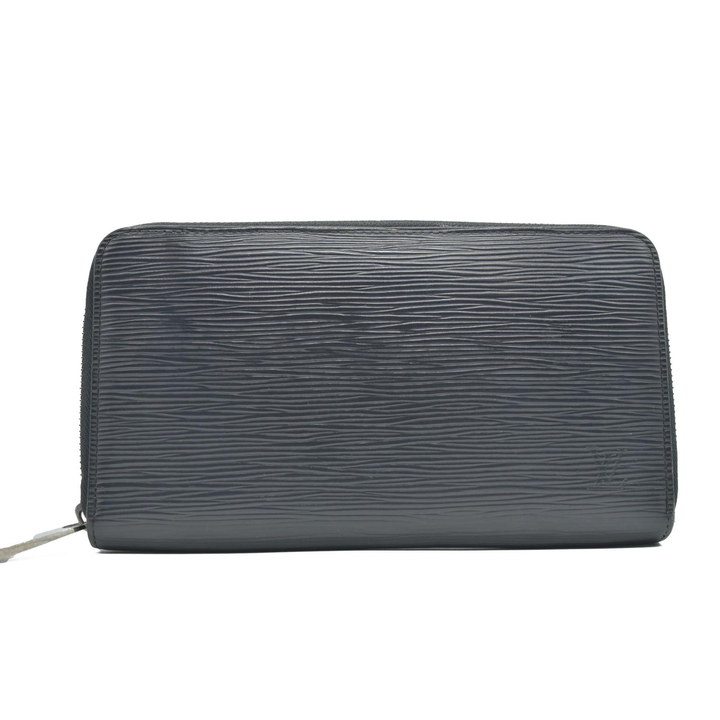 $1040 2008 Louis Vuitton Epi Zippy Zip Around Organizer Long Wallet Black SN1008