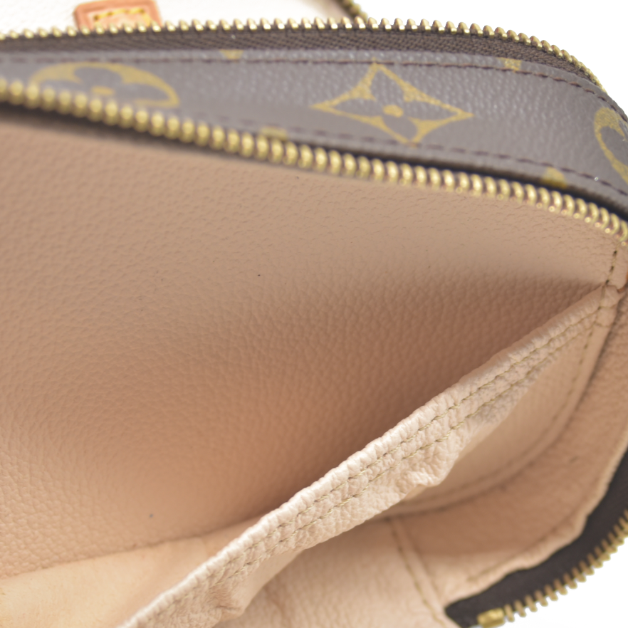 $580 Louis Vuitton Monogram Trousse Blush PM Cosmetic Pouch Bag Jewlery Case