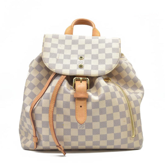 $2400 Louis Vuitton  Damier Azur Sperone Backpack 2016