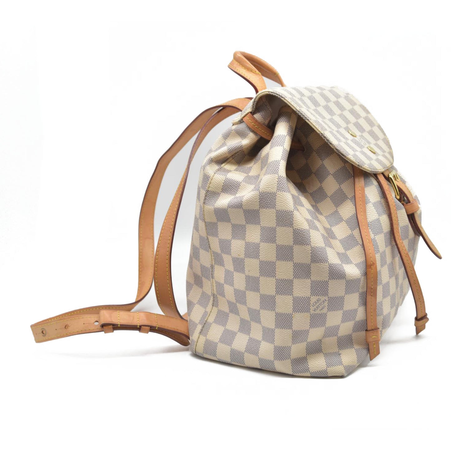 $2400 Louis Vuitton  Damier Azur Sperone Backpack 2016