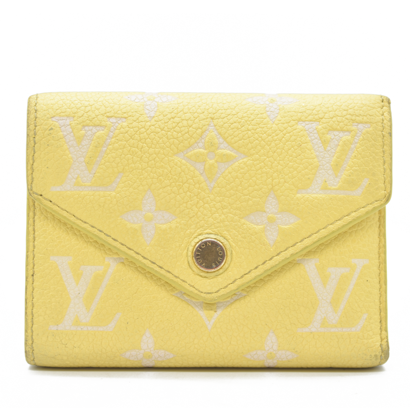 Louis Vuitton  Empreinte Monogram Victorine Wallet Lemon Curd RFID