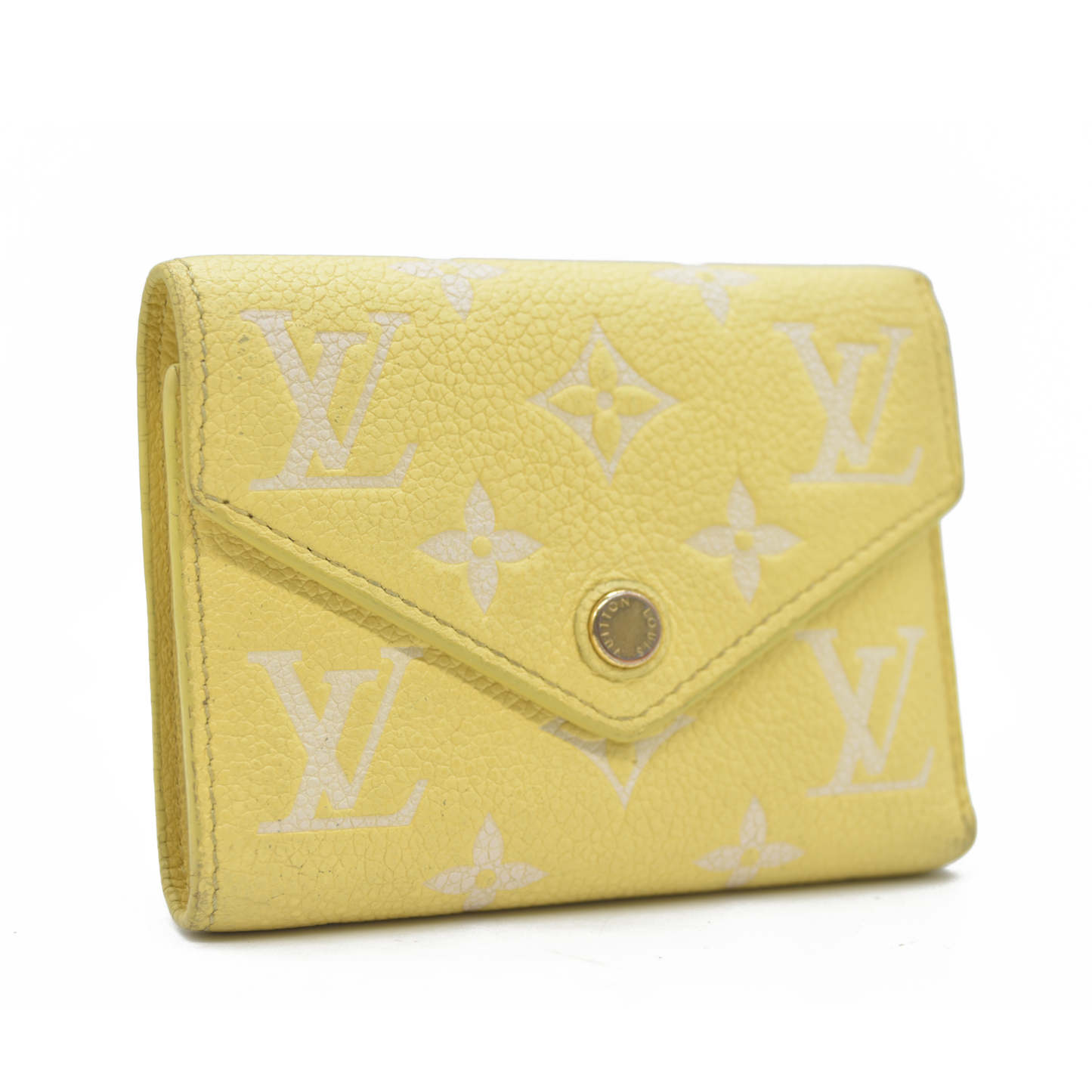 Louis Vuitton  Empreinte Monogram Victorine Wallet Lemon Curd RFID
