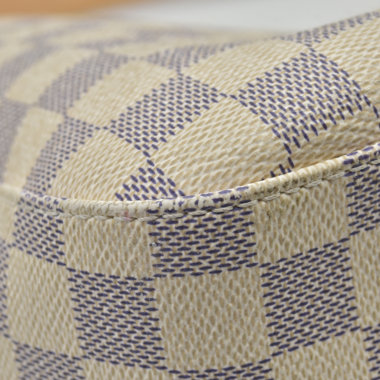 $2740 Louis Vuitton Damier Azur Slouchy MM Rose Ballerine
