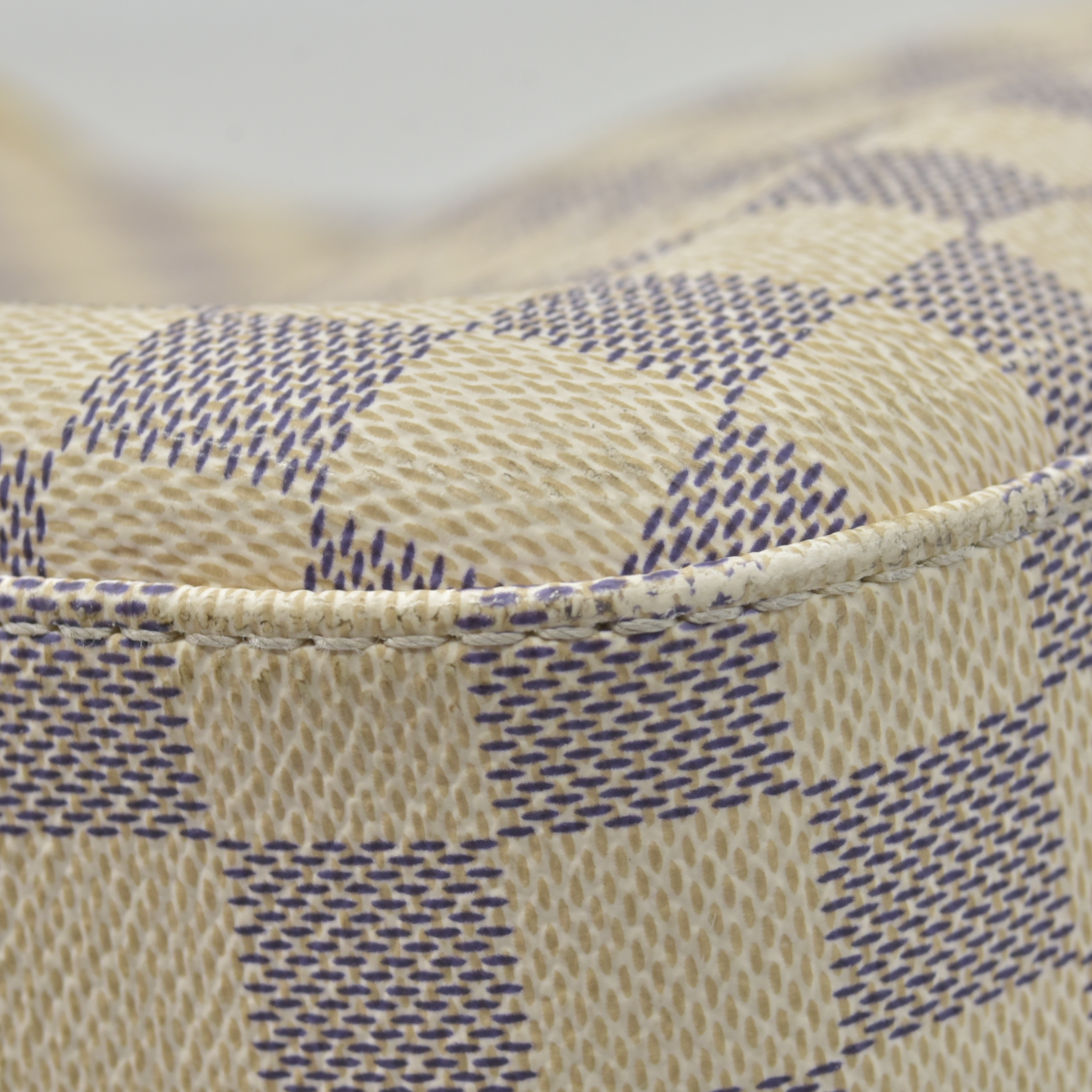 $2740 Louis Vuitton Damier Azur Slouchy MM Rose Ballerine