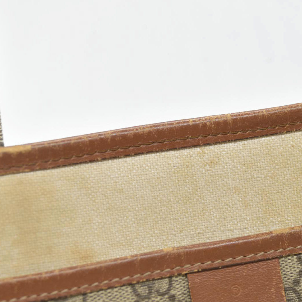 Gucci GG Plus Monogram Medium Signature Web Loop Tote Brown