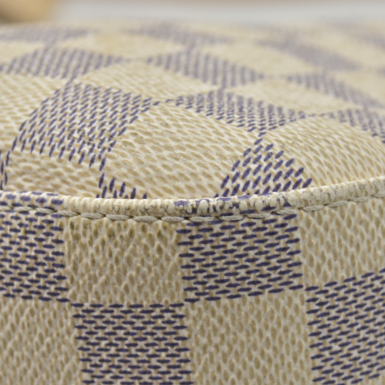 $2740 Louis Vuitton Damier Azur Slouchy MM Rose Ballerine