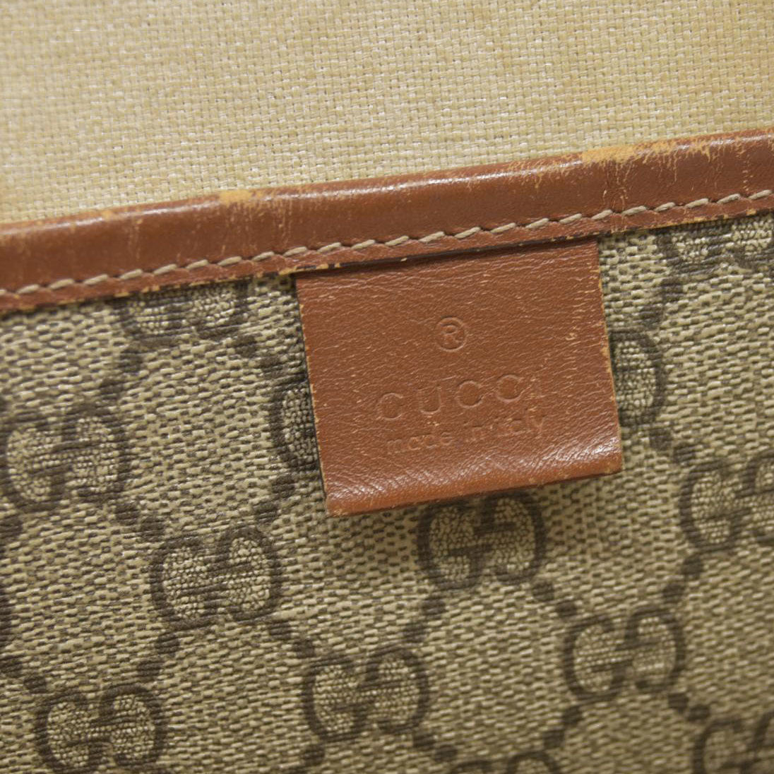 Gucci GG Plus Monogram Medium Signature Web Loop Tote Brown
