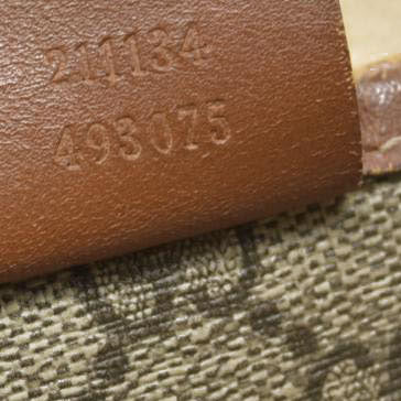 Gucci GG Plus Monogram Medium Signature Web Loop Tote Brown