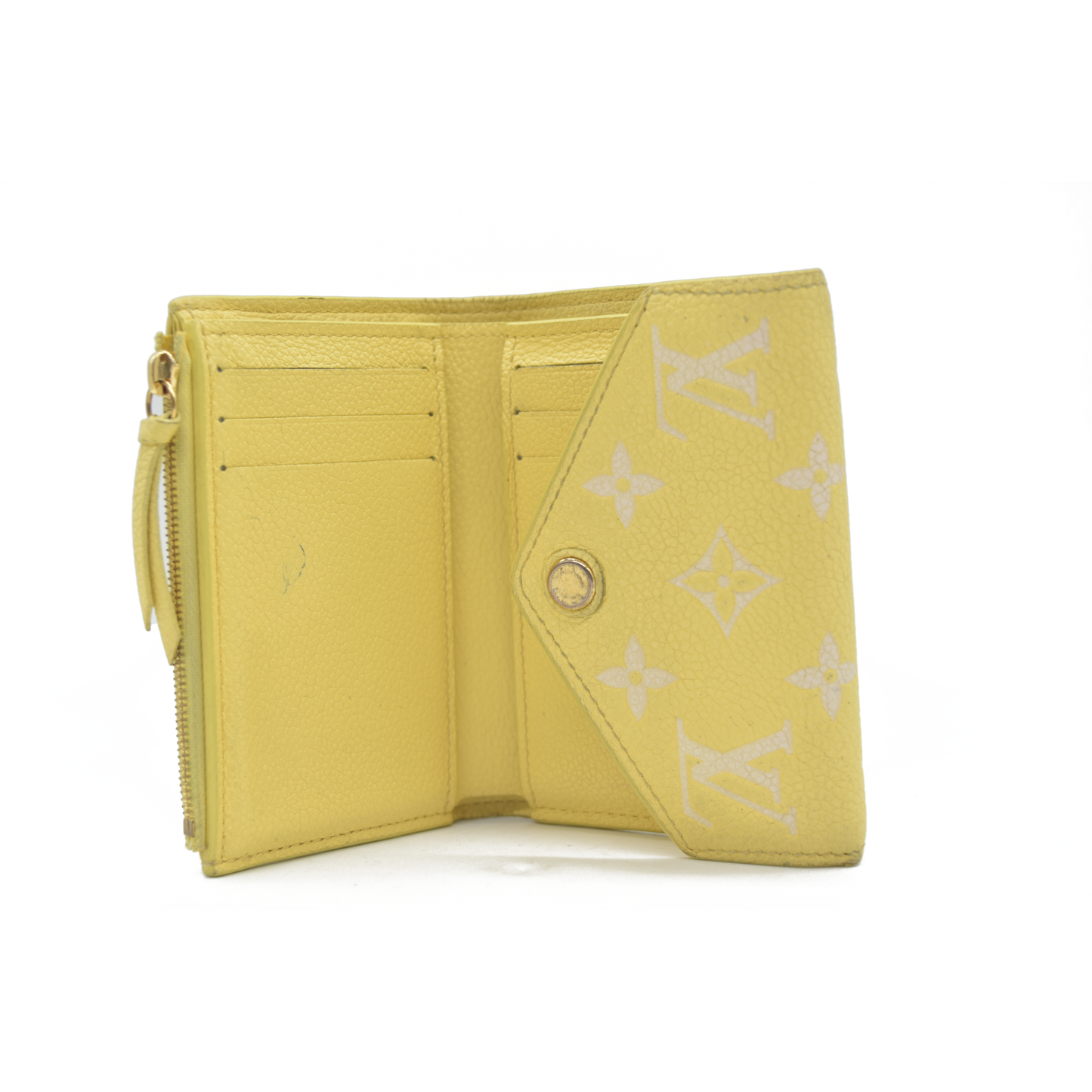 Louis Vuitton  Empreinte Monogram Victorine Wallet Lemon Curd RFID