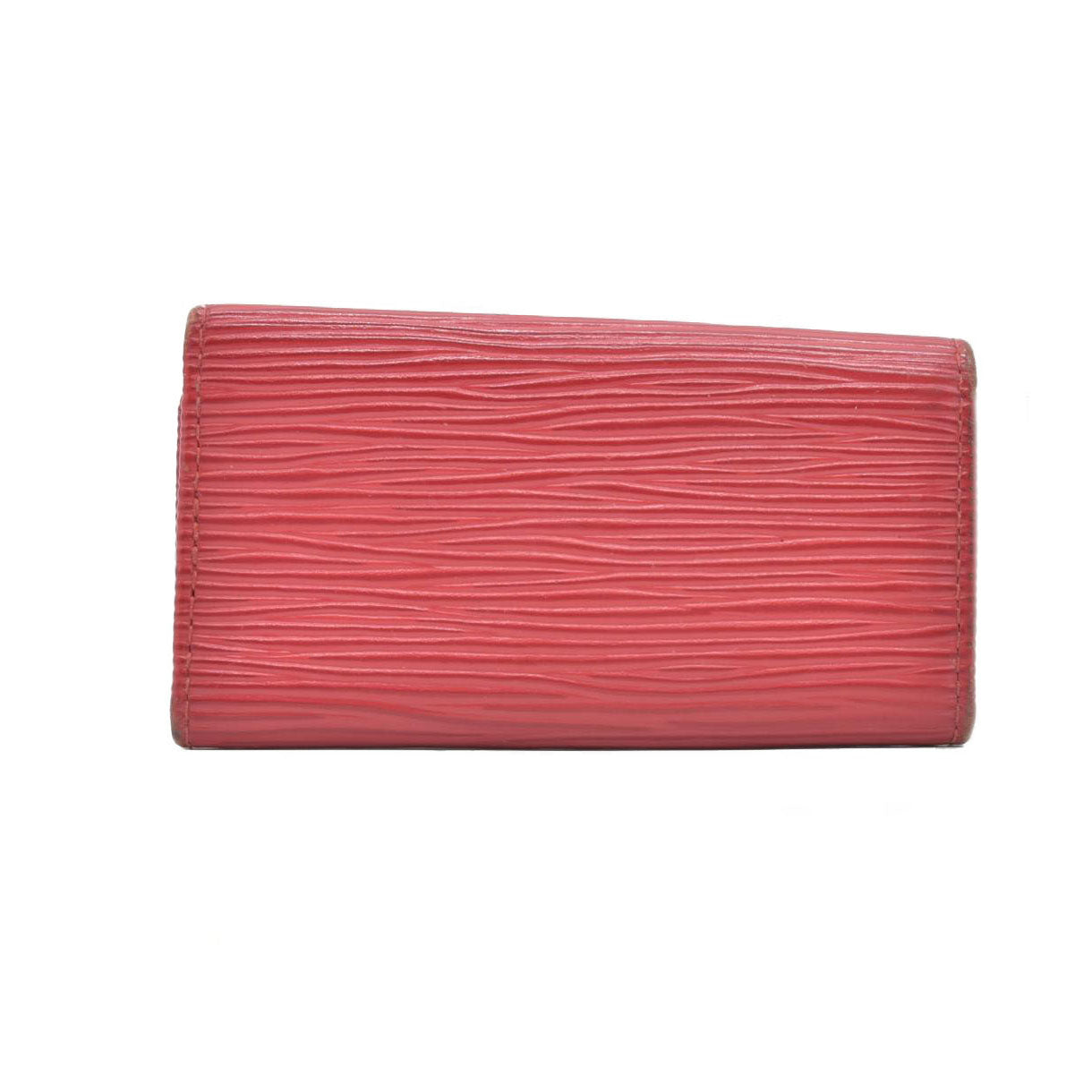 $345 2005 Louis Vuitton Epi Multicles Leather 4 Ring Key Case Red CA1015