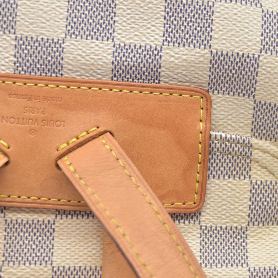 $2400 Louis Vuitton  Damier Azur Sperone Backpack 2016