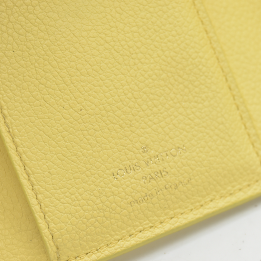 Louis Vuitton  Empreinte Monogram Victorine Wallet Lemon Curd RFID