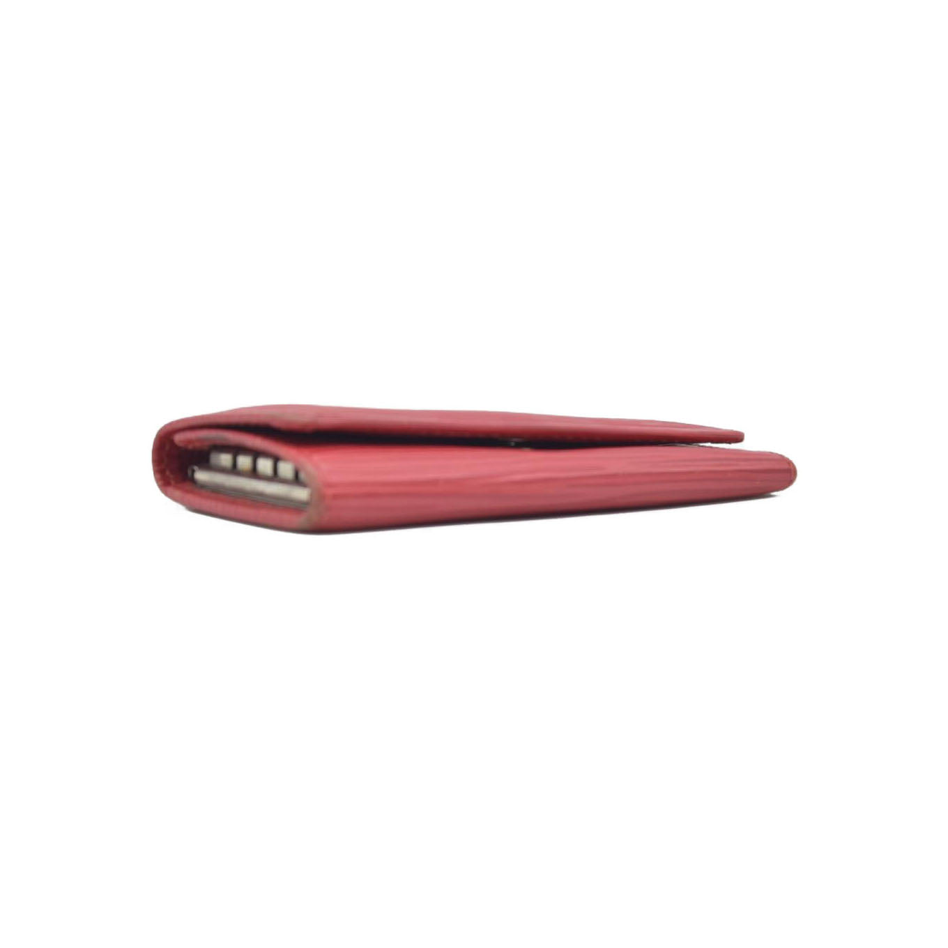 $345 2005 Louis Vuitton Epi Multicles Leather 4 Ring Key Case Red CA1015