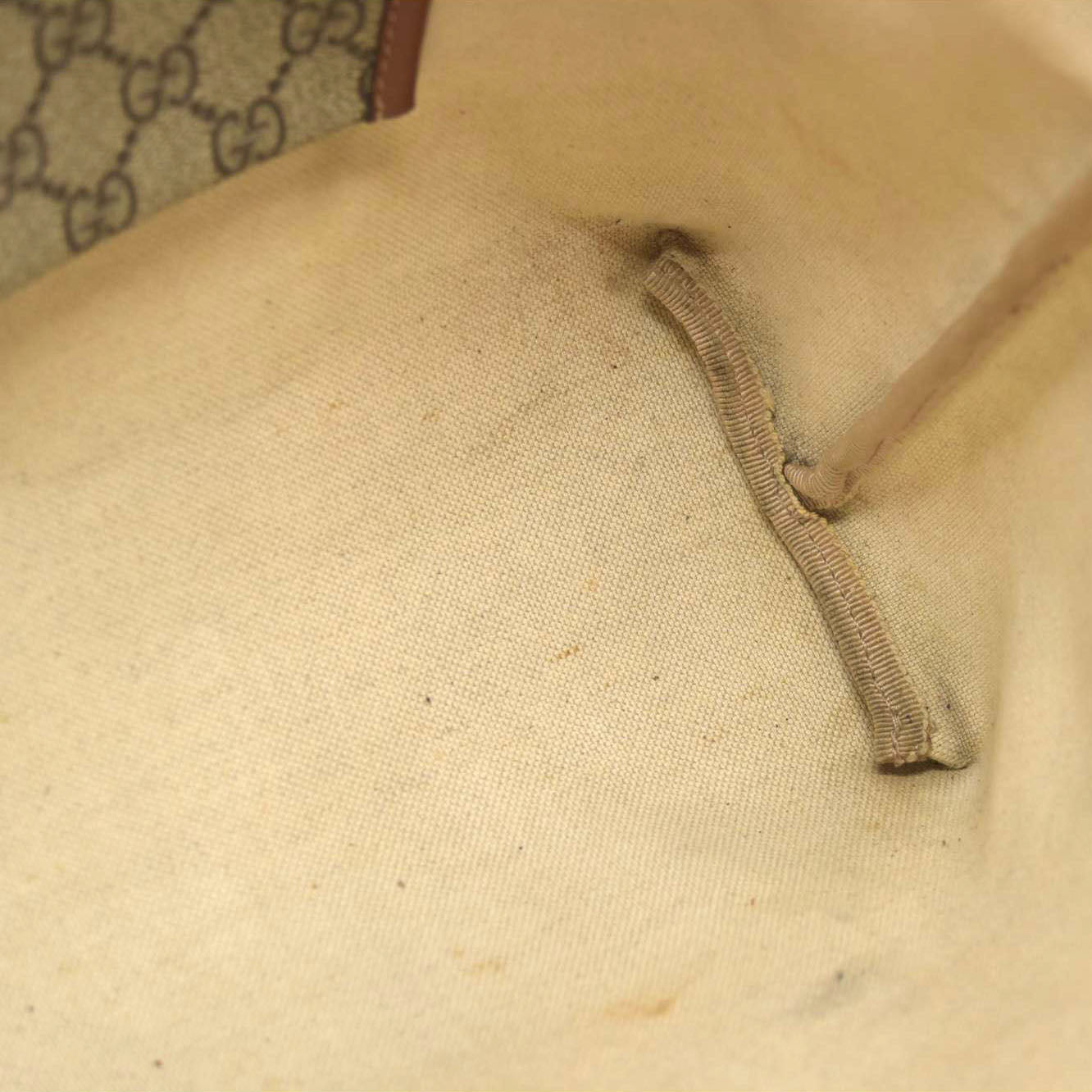 Gucci GG Plus Monogram Medium Signature Web Loop Tote Brown