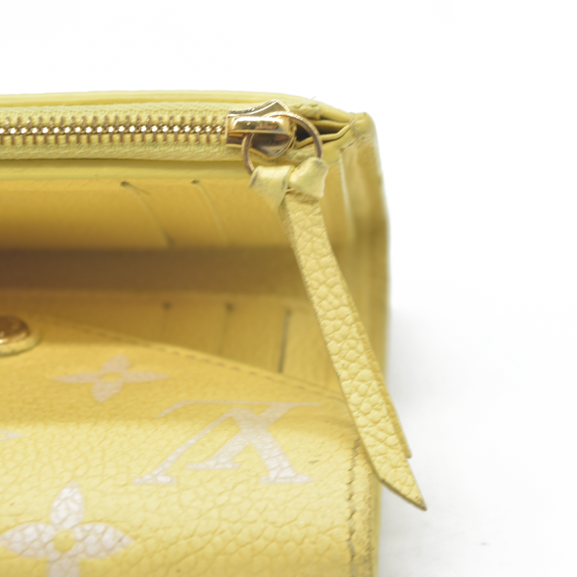 Louis Vuitton  Empreinte Monogram Victorine Wallet Lemon Curd RFID